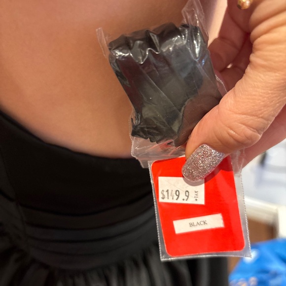 New Knit&Chic Mini Strapless Dress in Black - Picture 4 of 6